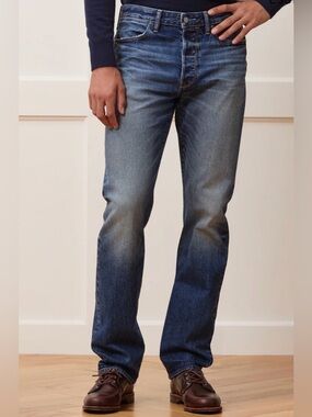 Todd Snyder Classic Fit Selvedge Jeans 33x32 • 12.5oz Redline Denim Indigo Rinse
